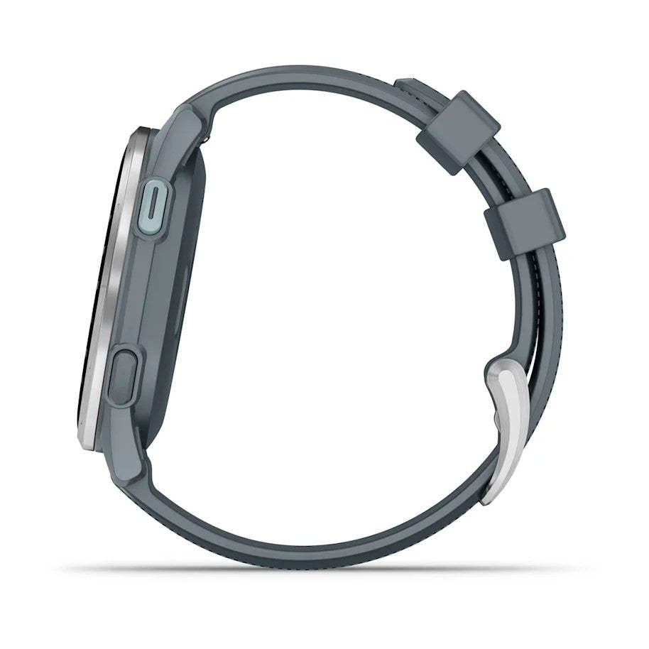 Garmin Approach S44 Amoled Montre Connectée de Golf - GPS, 43 000 Parcours Préchargés | Lunette en Aluminium Argent