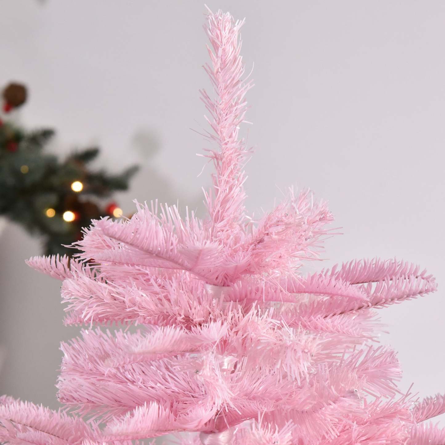 Homcom Arbre De Noël Artificiel De 4 Pieds Avec Ouverture Automatique Pour La Fête Rose|Homcom Arbre De Noël Artificiel De 4 Pieds Avec 341 Pointes De Branches