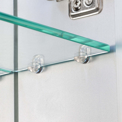 Stapik Medicine Mirror Cabinet - Argent|Armoire à pharmacie Stapik avec miroir - argentée