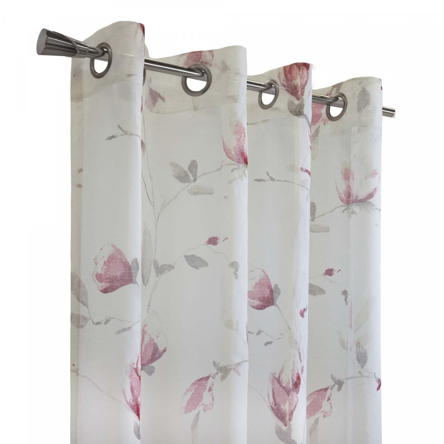 Habitat Symphony Rose Sheer Grommet Curtain Panel - 52 x 95|Panneau de rideau transparent à œillets Symphonie rose d'Habitat - 52 x 95