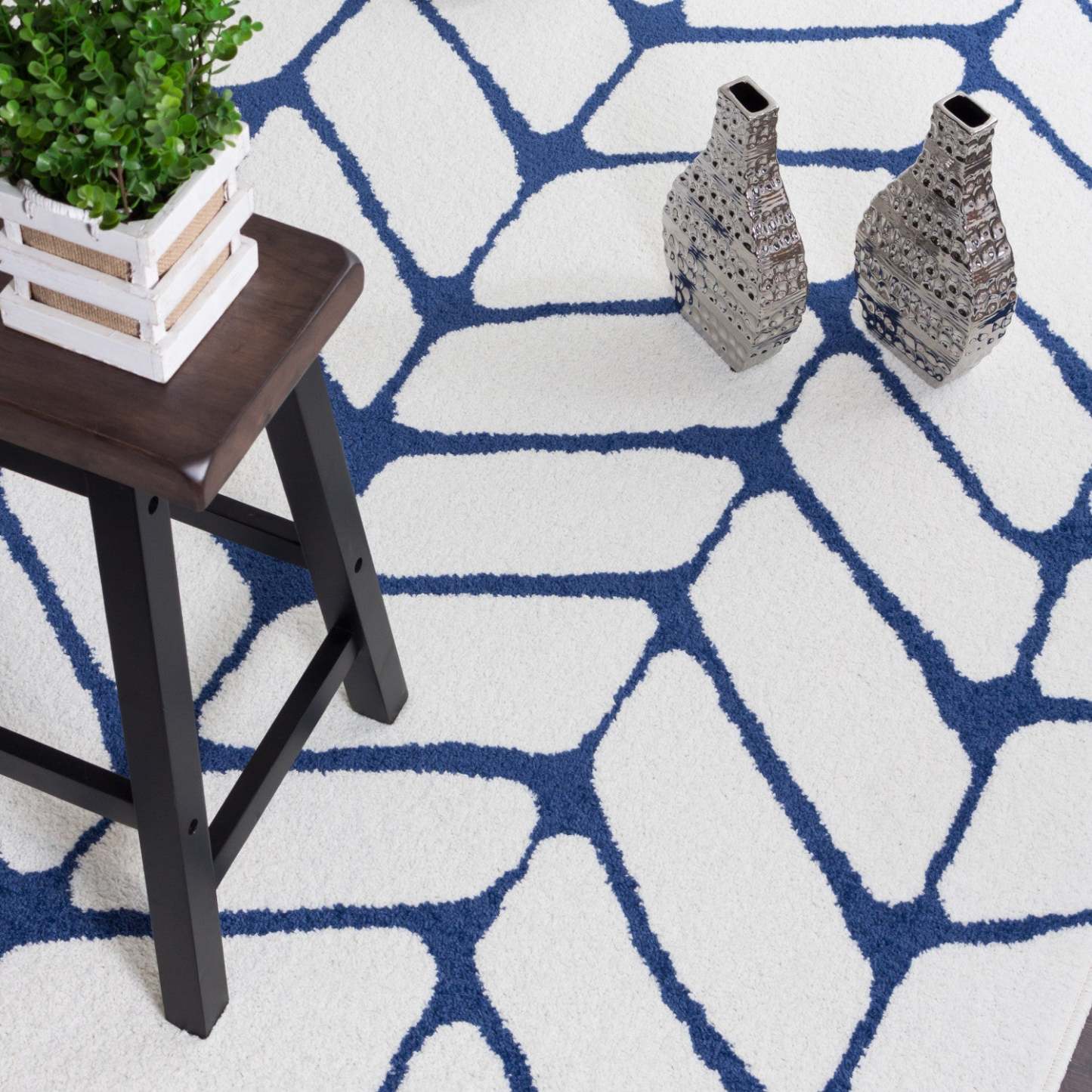 Tapis Lav Arco Bleu 4x6|Carpette Lav Arco bleue 4 x 6|D80GRDJA