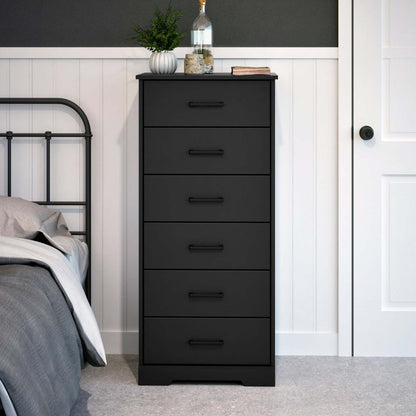 Prepac Rustic Ridge 23.75 6-Drawer Chest - Black|Commode verticale Rustic Ridge de Prepac de 23,75 po à 6 tiroirs - noire