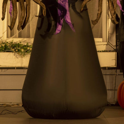 Homcom 7ft Pumpkin Reaper Gonflable Halloween Décoration|Homcom Décoration de Jardin Gonflable avec Lumières LED et Ventilateur