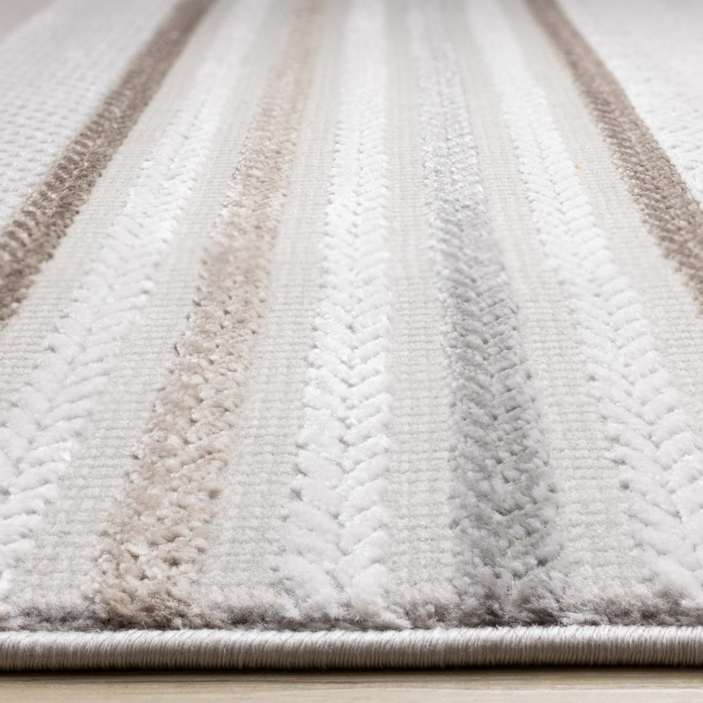 Tapis d'intérieur rayé London - 6'7 x 9'6|Carpette London à rayures pour l'intérieur - 6 pi 7 po x 9 pi 6 po