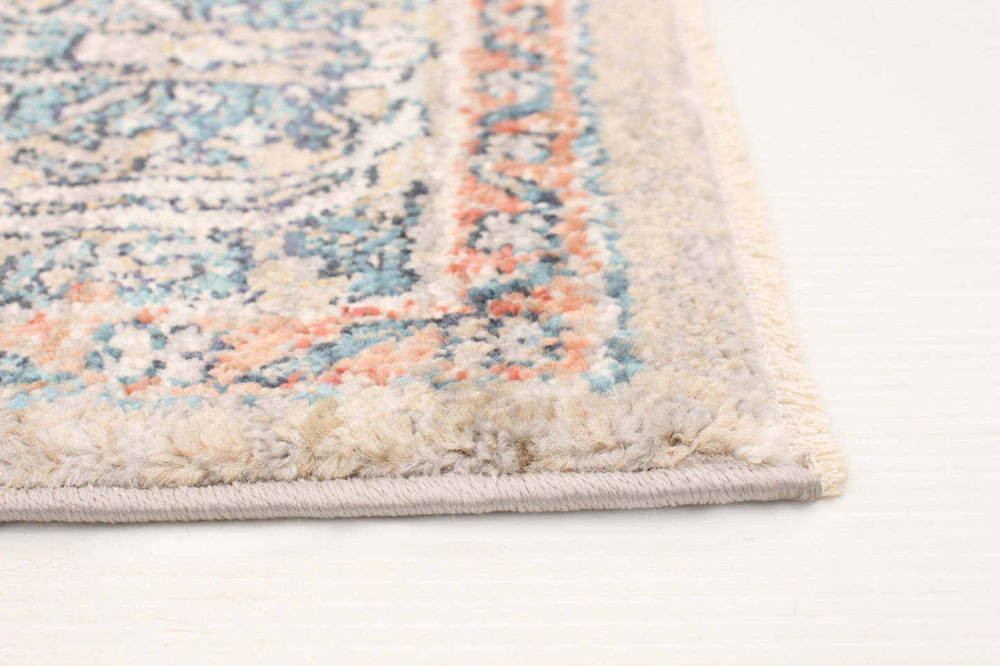 Tapis bleu-gris Bolivar Yalameh - 5'0 x 8'0|Carpette Bolivar Yalameh bleu-gris - 5 pi 0 pox 8 pi 0 po| D29Z4AWX