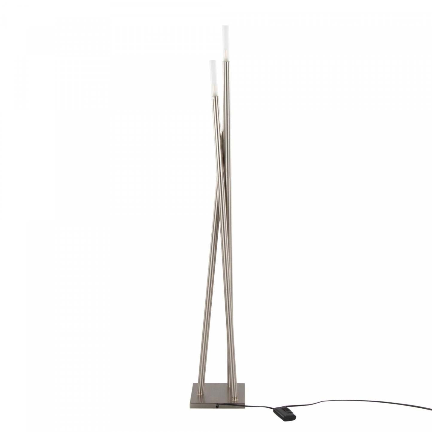 LumiSource Icicle Contemporary Brushed Nickel Floor Lamp|Lampe à pied contemporaine Icicle en nickel brossé
