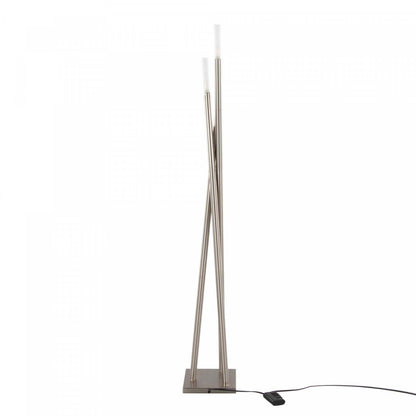 LumiSource Icicle Contemporary Brushed Nickel Floor Lamp|Lampe à pied contemporaine Icicle en nickel brossé
