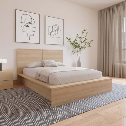 Nordika James Full Headboard - Chêne Blond Naturel|Tête de lit James Nordika - chêne blond naturel