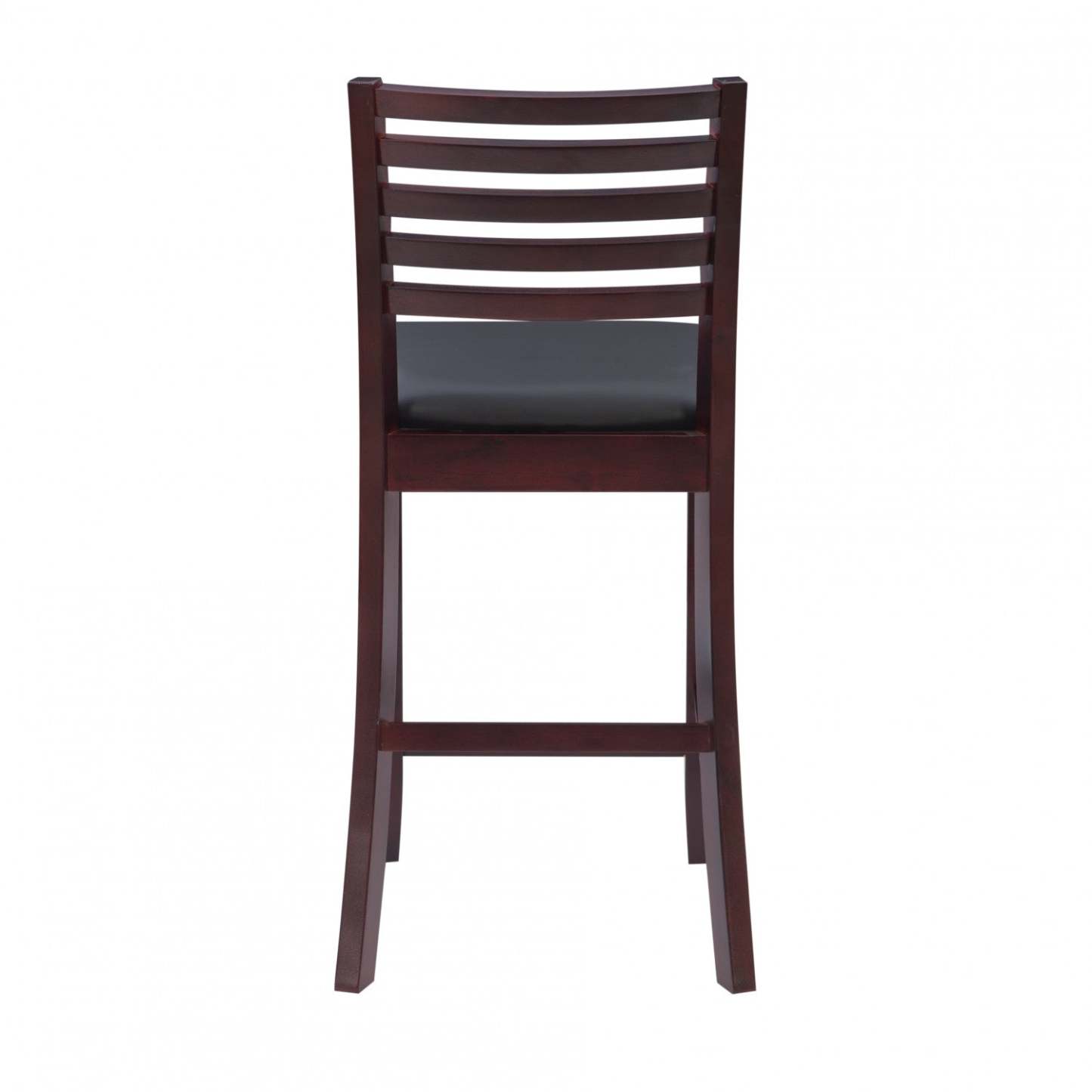 Torino Faux Leather Ladder Back Counter-Height Tabouret - Merlot|Tabouret Torino de hauteur comptoir en similicuir avec dossier en échelle - merlot