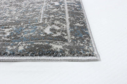 Tapis Dayna Bleu, Gris 8'0 X 10'0 Tapis|Carpette Dayna grise 8 pi 0 po x 10 pi 0 po