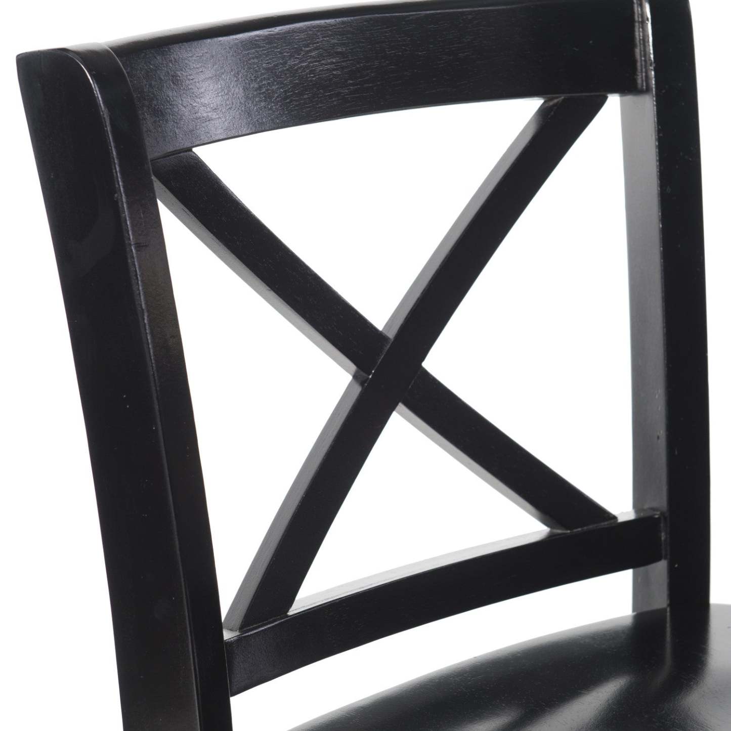 Tabouret Torino X-Back Counter-Height - Noir|Tabouret Torino de hauteur comptoir avec dossier en X - noir