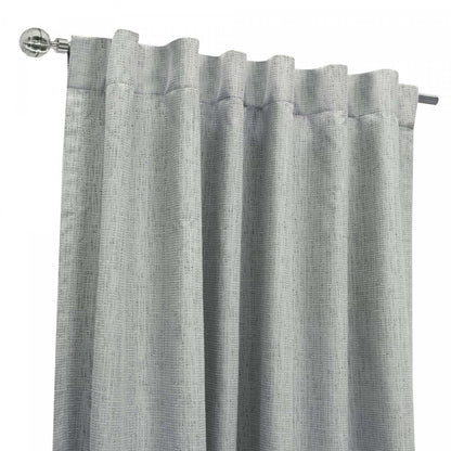 Thermaplus Denver Silver Blackout Dual Header Curtain Panel - 52 x 95|Panneau de rideau occultant Denver argenté à double tête de Thermaplus - 52 x 95