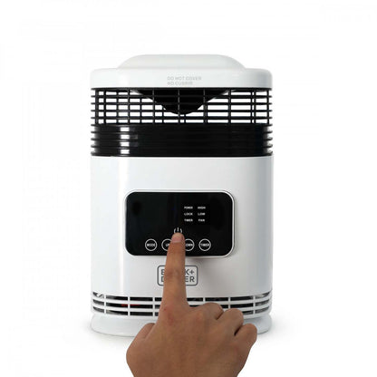 Black+Decker 10.2 Flameless Portable Heater |Radiateur portatif Black+Decker de 10,2 po sans flamme