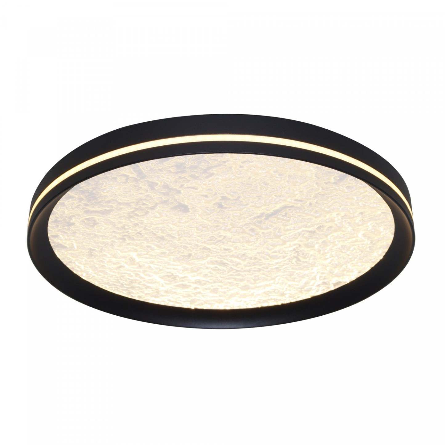 Luna Integrated Led Flush Mount 12, Black Lamp | Plafonnier Semi-encastre A Del Integrees Luna De 12 po, Noir