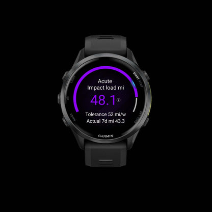 Montre intelligente Garmin Forerunner 970 47 mm, Amoled, Titane gris carbone, Suivi de fitness GPS, Course, Triathlon, Autonomie de 15 jours