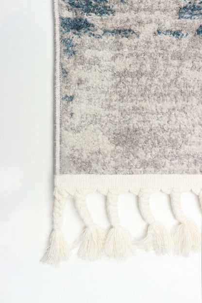 Tapis Vera Sun ivoire/bleu – 2'7 x 8'4| Tapis Vera Sun ivoirebleue - 2 pi 7 po x 8 pi 4 po|D86FF0LV