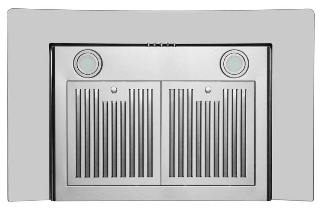 Hotte de cuisine murale Hauslane 36 avec auvent en verre - WM-600SS-36|Hotte de cuisinière murale Hauslane de 36 po de style auvent en verre - WM-600SS-36