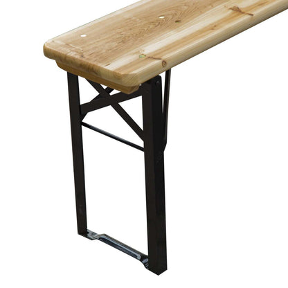 Ensemble table et banc de pique-nique Outsunny 3 pièces