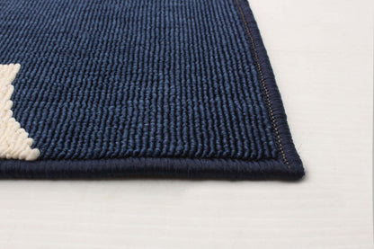 Sophie ivoire-bleu marine Carpette - 3 pi 11 po x 5 pi 7 po|D86FEG2U