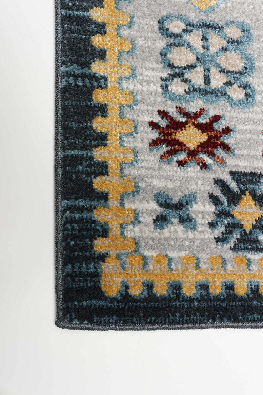 Tapis gris gypsy lavable en machine - 2'6 x 8'0|Carpette Gypsy grise lavable à la machine - 2 pi 6 po x 8 pi 0 po|D86FW52F