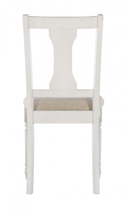 Willow White Fabric Accent Dining Chair - Ensemble de 2|Chaise d'appoint de salle à manger Willow en tissu blanc - ensemble de 2