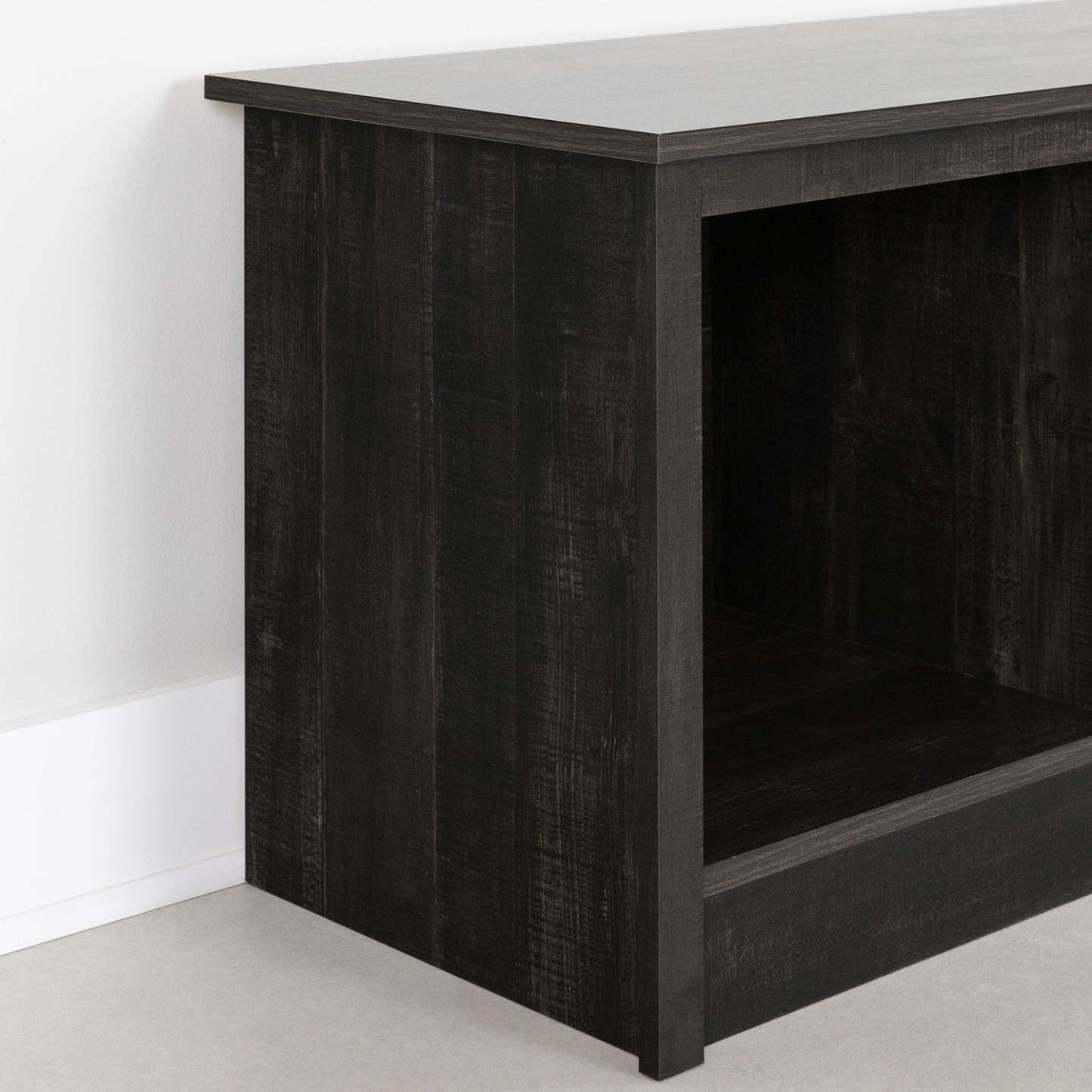 Toza Mudroom Storage Bench - Rubbed Black|Banc de rangement Toza pour vestibule - noir antiqué