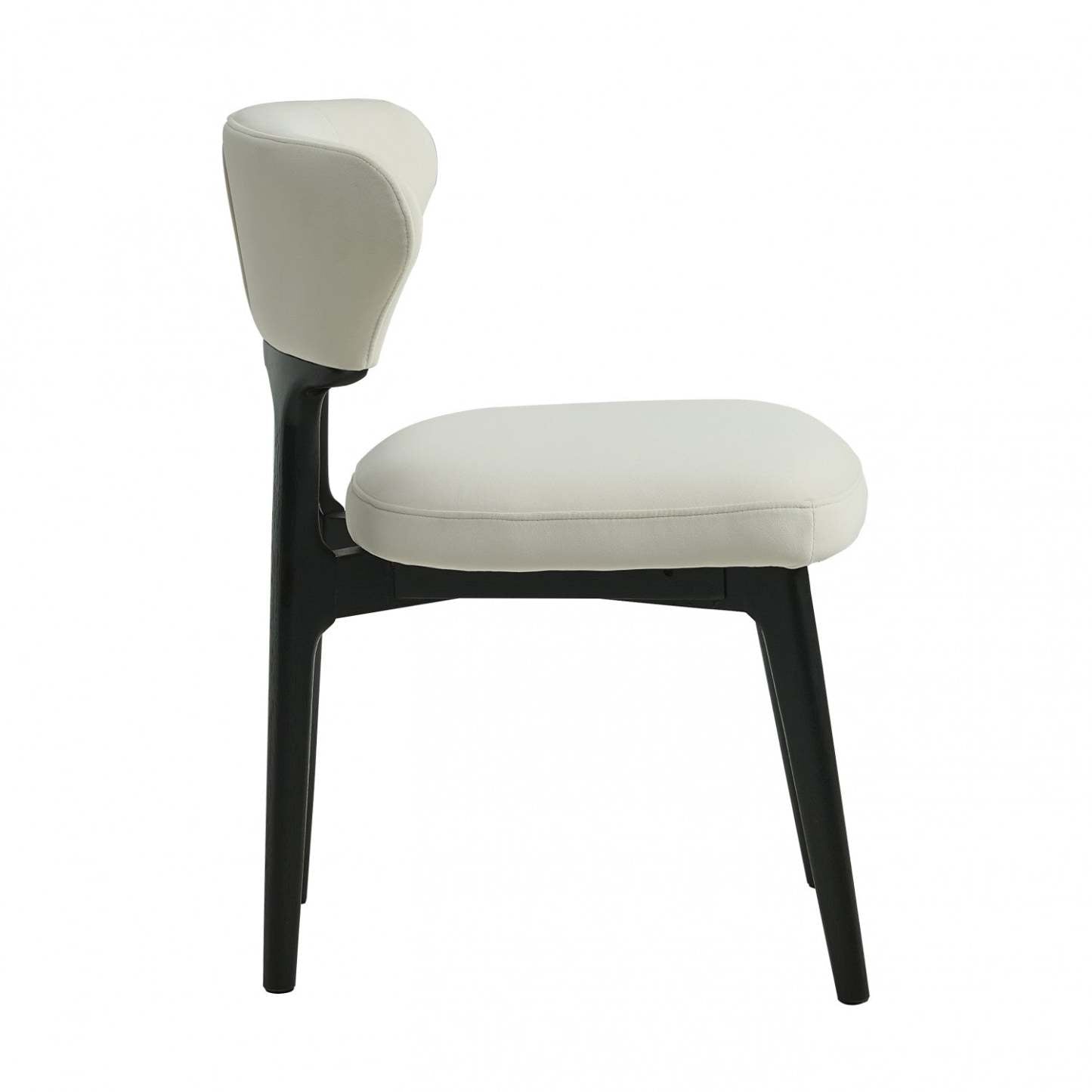 Susie Chaises De Salle À Manger En Bois, Lot De 2, Chaises Latérales Tapissées En Tissu Avec Pieds En Bois, Beige