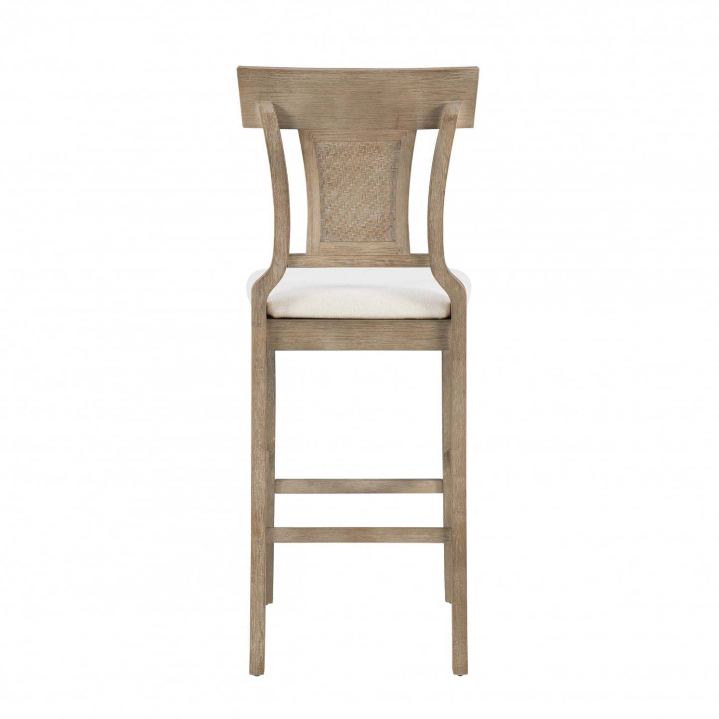 Tabouret de bar en tissu Rylan - Naturel|Tabouret de bar Rylan en tissu - naturel
