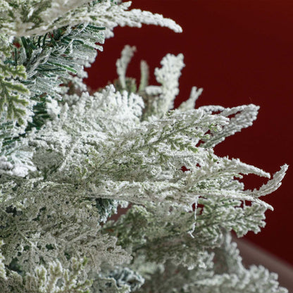 Homcom Arbre De Noël Artificiel Floqué Avec Pointes De Branches Réalistes