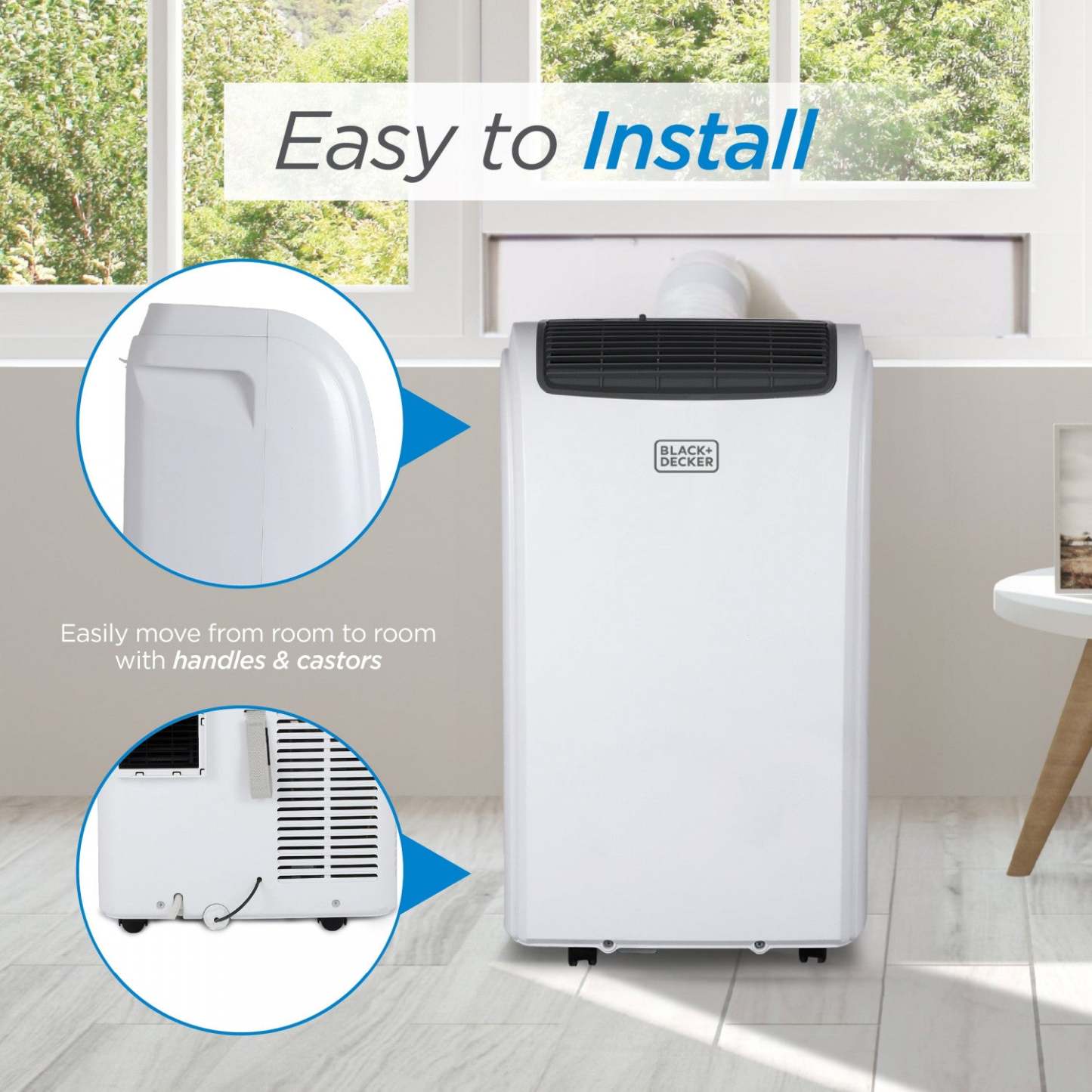 Climatiseur portatif intelligent Black+Decker 12 000 BTU - BPACT12WT | Climatiseur portatif intelligent Black+Decker de 12 000 BTU - BPACT12WT