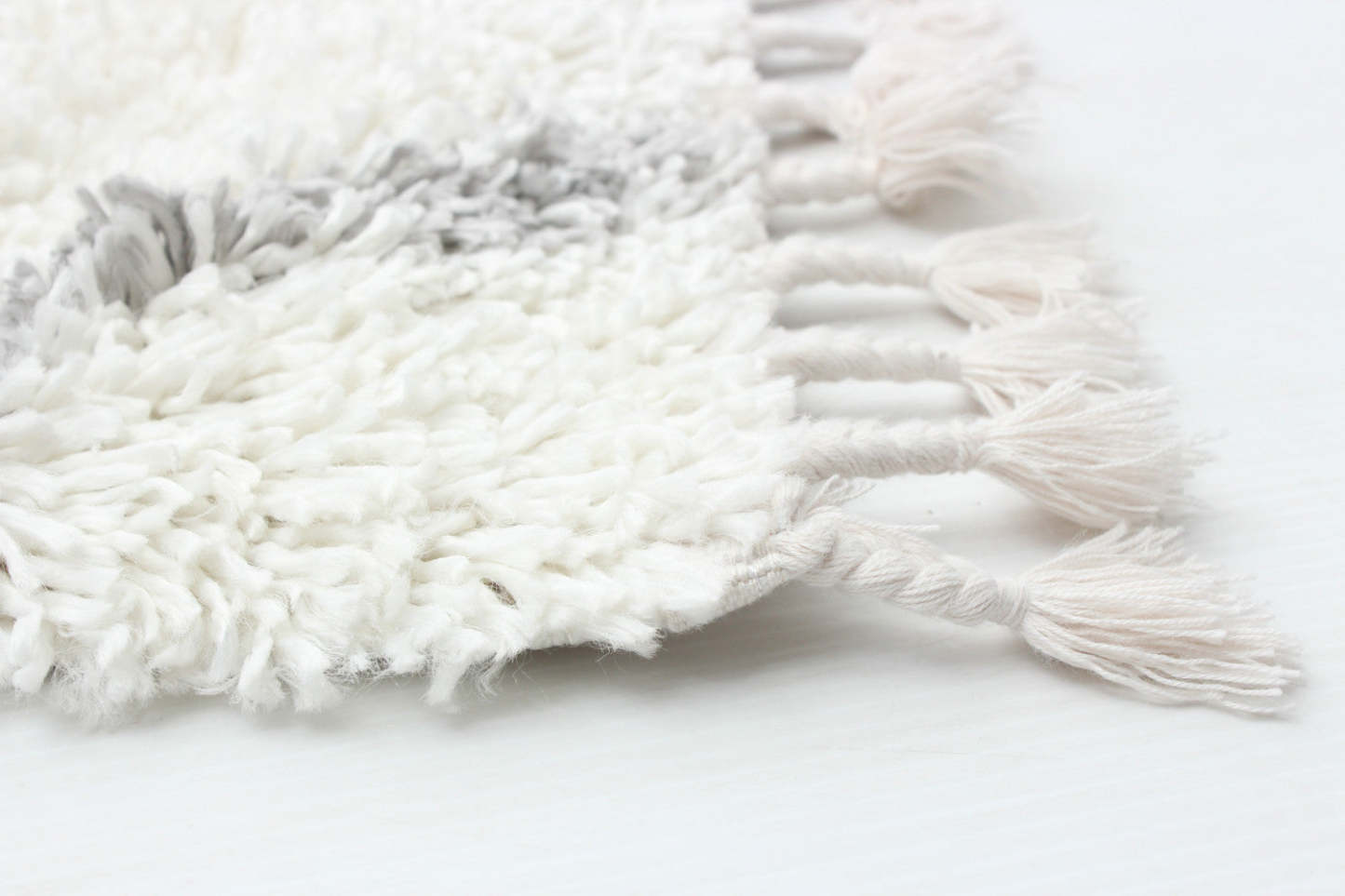 Carpette à poil long Helma Diamond crème 3 pi 11 po x 5 pi 11 po|D86F75LO