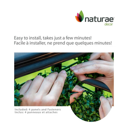 Gardénia artificiel 20x 20 panneau de feuillage 4 pièces | Panneau de feuillage 20 po x 20 po gardénia artificiel 4 pièces | D10HQM49