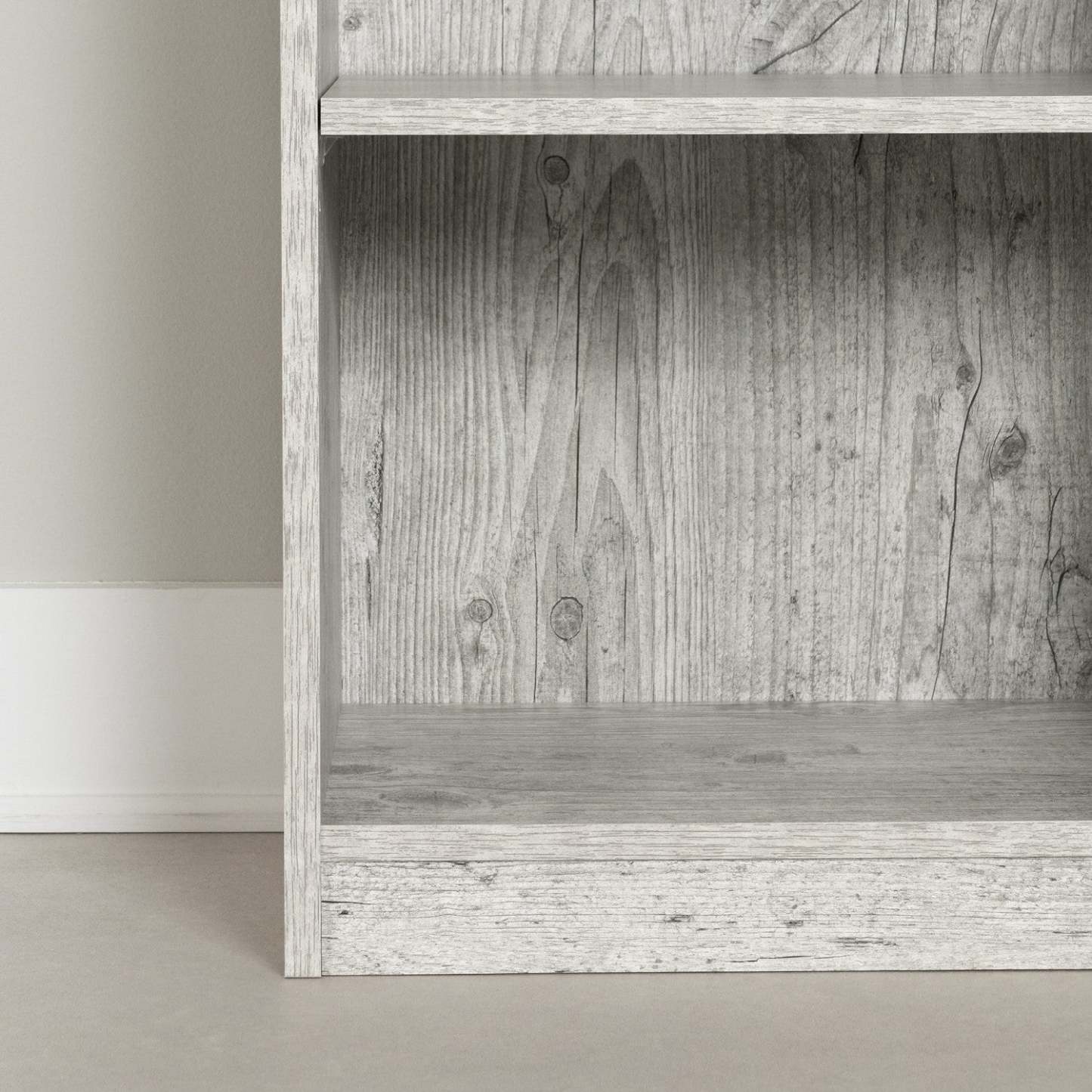 Bibliothèque étroite Axess 5 étagères - Pin bord de mer|Bibliothèque étroite Axess à 5 tablettes - pin bord de mer