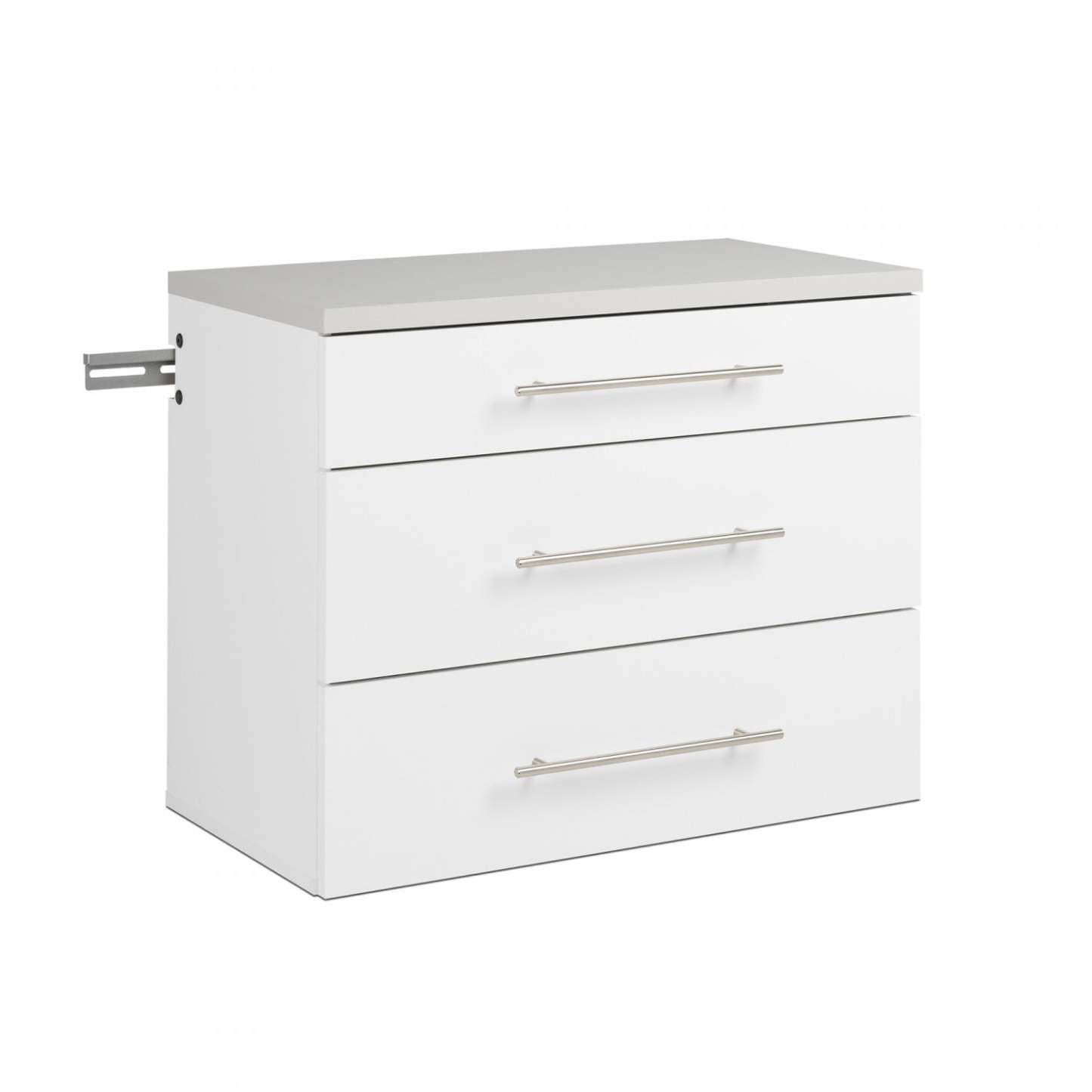 Hangups 3-Drawer Base Storage Cabinet - Blanc|Armoire de plancher HangUps à 3 tiroirs avec rangement - blanc