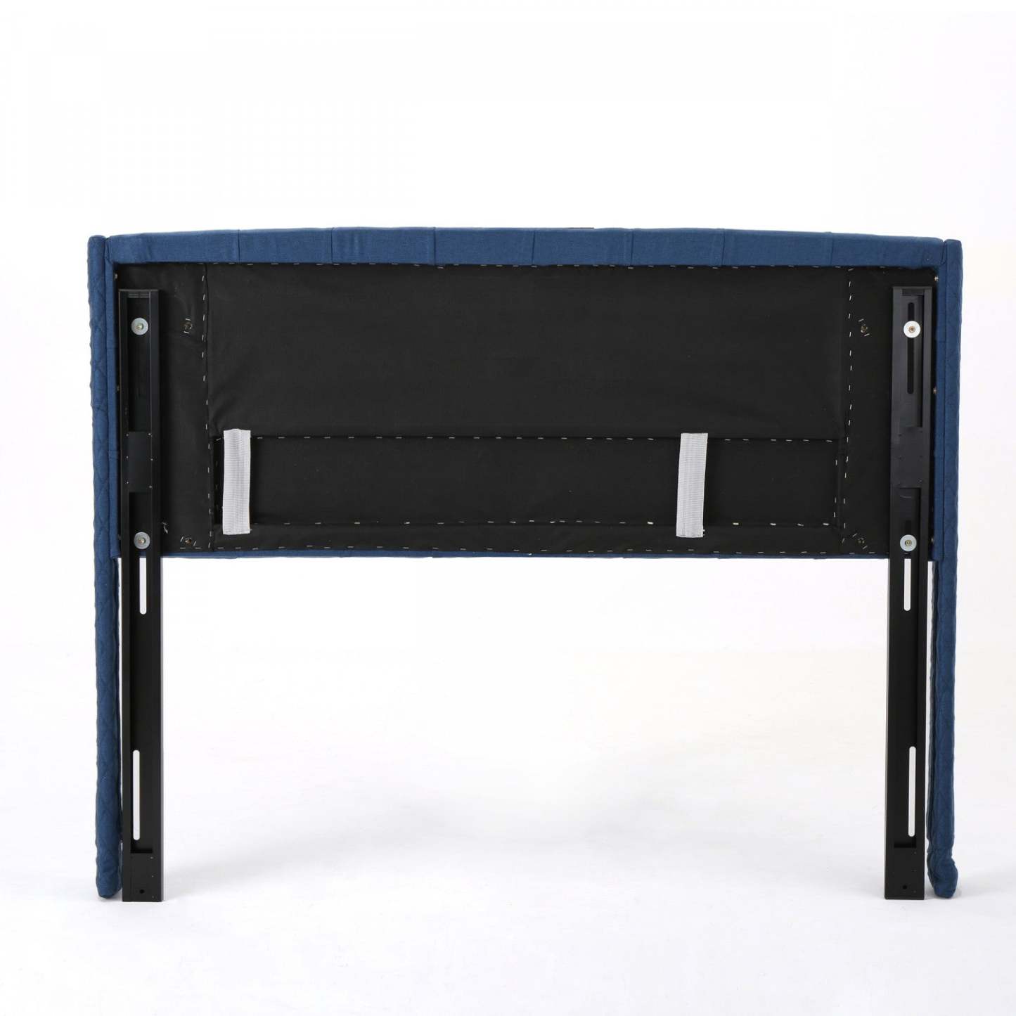 Hansen Tête de lit à oreilles rembourrée avec capitonnage de boutons, très grand lit, bleu marine foncé | Hansen Tete De Lit Capitonnee A Dossier Aile Avec Boutons, Taille King, Bleu Marine Fonce