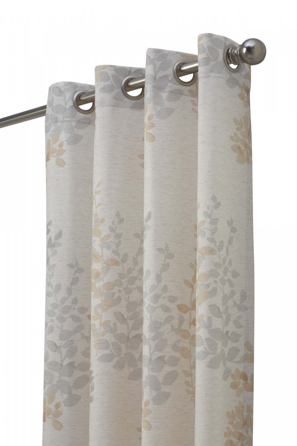 Habitat Lana Ivory Light Filtering Grommet Curtain Panel - 50 x 108|Panneau de rideau filtrant la lumière à œillets Lanaivoire d'Habitat - 50 x 108