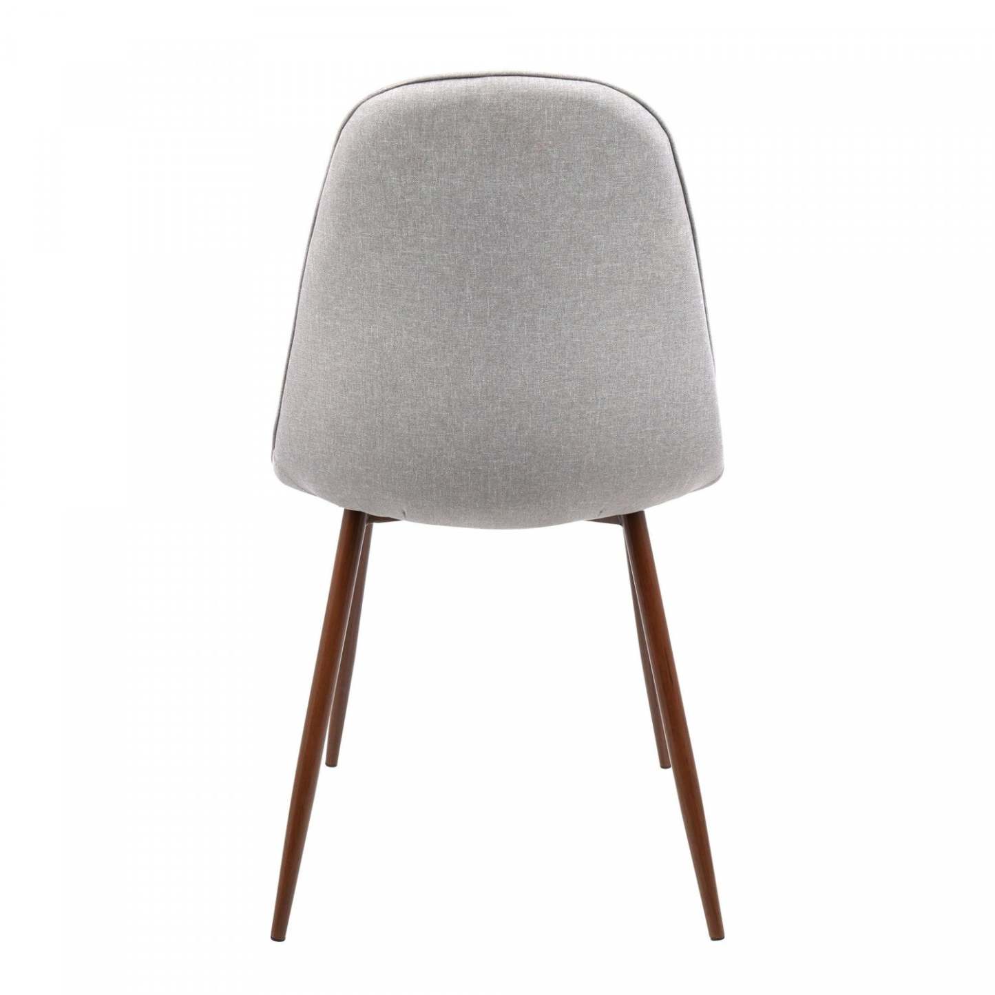 LumiSource Pebble Grey Fabric Mid-Century Modern Dining Accent Chair - Set of 2|Chaise d’appoint de salle à manger moderne du milieu du 20e siècle Pebble en tissu gris - ensemble de 2