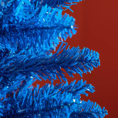 Homcom Sapin de Noël artificiel en forme de crayon de 2,1 m avec branches réalistes | Homcom Sapin de Noël Artificiel Fin, Sapin de Noël Crayon, Bleu Profond