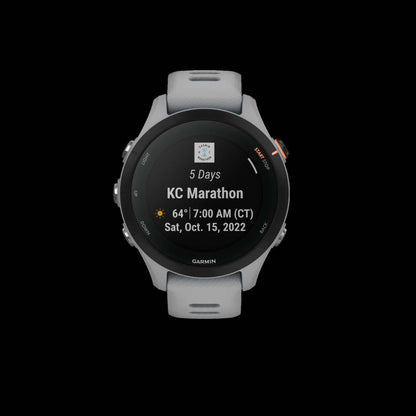 Garmin Forerunner® 255s Montre Gps Intelligente - Suivi De La Santé Quotidien, Autonomie De 12 Jours - Powder Gray