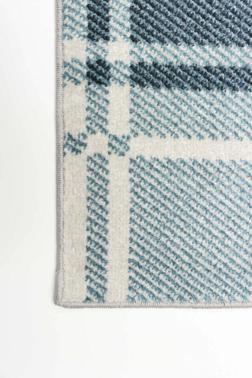 Tapis Roma bleu lavable en machine - 2'6 x 8'0|Carpette Roma bleue lavable à la machine - 2 pi 6 po x 8 pi 0 po|D86FACQ1