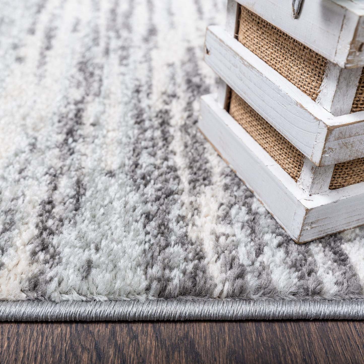 Tapis Roma Waves Gris 4x6 | Carpette Roma Waves grise 4 x 6 | D80GA0LZ