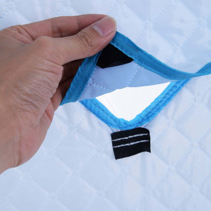 Outsunny Tente de pêche sur glace pop-up pour 4 personnes, abri de pêche sur glace isolé avec fenêtres de ventilation, D|Abri De Peche Sur Glace Outsunny 2/3/4/5 Personnes Tente De Peche Sur Glace Isolee Pop-up Etanche Po