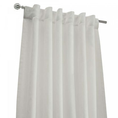 Habitat Sierra White Light Filtering Dual Header Curtain Panel - 52 x 108|Panneau de rideau filtrant la lumière Sierra blanc à double têtes d'Habitat - 52 x 108