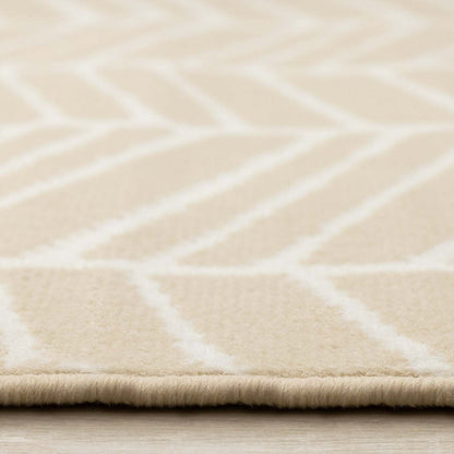 Tapis Florence à motif de chevrons pour l'intérieur - 4 pi 7 po x 6 pi 7 po