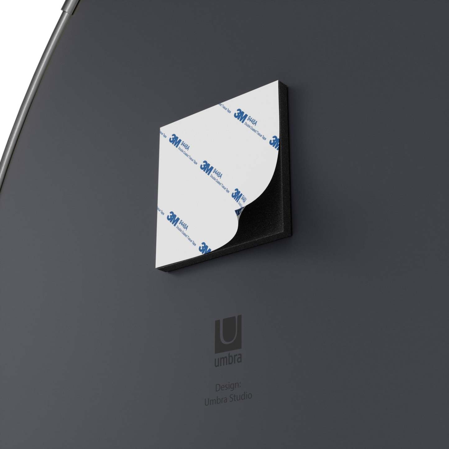 Miroirs Umbra Hubba Pebble - Ensemble de 3|Miroirs Hubba Pebble de Umbra - ensemble de 3