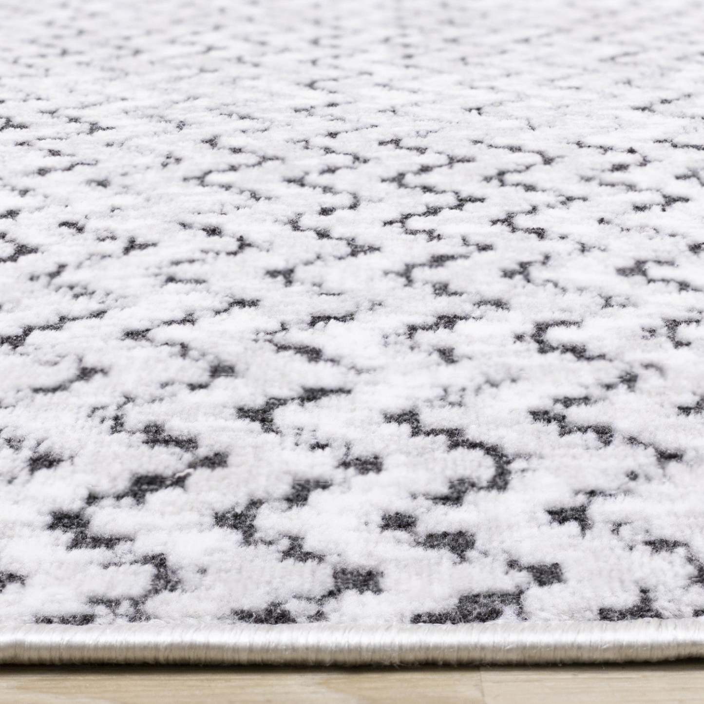 Carpette à motif de chevron lavable à la machine - 7 pi 10 po x 10 pi 6 po