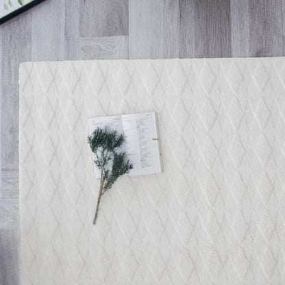 Pelo Diamond Cream Tapis A Poils Longs Lavable 5'x7' Tapis d'Intérieur | Pelo Diamond Cream Tapis A Poils Longs Lavable 5'x7'