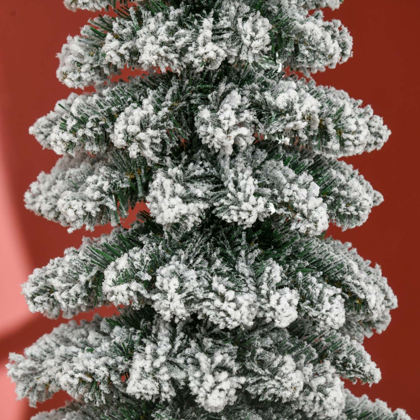Homcom 6' Arbre de Noël Artificiel avec Branches Réalistes Vert | Homcom Arbre de Noël Artificiel Floconné de Neige de 6ft