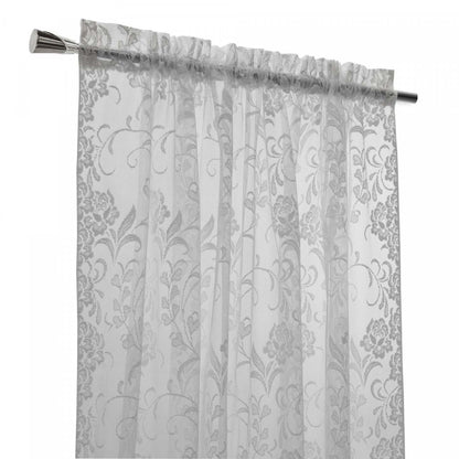 Habitat Limoges White Sheer Rod Pocket Curtain Panel - 55 x 84|Panneau de rideau transparent passe-tringle Limoges blanc d’Habitat - 55 x 84