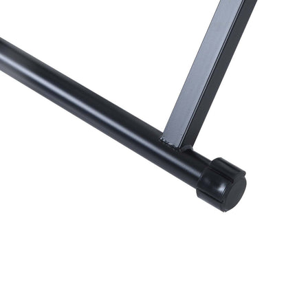 Soozier Support D'entrainement Intérieur Pliable, Support de Vélo Stationnaire pour Exercice, 26-28 &amp; 700c Wh|Soozier Support D'entrainement Magnétique pour Vélo d'Intérieur Pliable en Acier (argent)